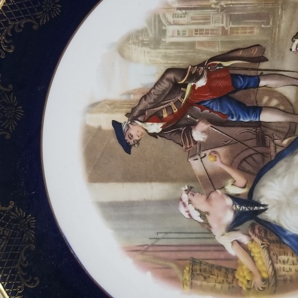 Weatherby Royal Falcon Decorative Plate #1 Cries Of London Sweet Oranges - Picture 3 of 7